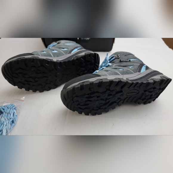 NORTIV 8 Women's Waterproof Wide Hiking Boots Outdoor Trekking Camping Trail - Picture 10 of 13